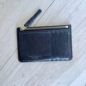Tory Burch Black Leather Cardholder
